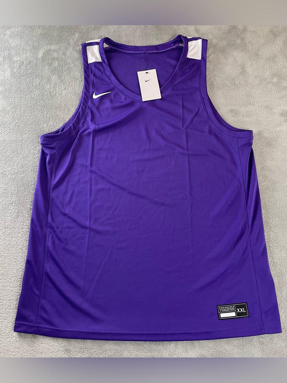 Nike Dri-FIT Sleeveless Athletic Tank Top Mens XXL Purple Training Gym Shirt NEW